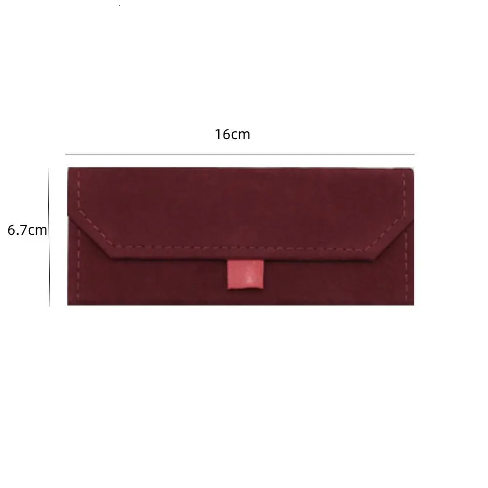European velvet triangle folding glasses Women case Elegant sunglasses men soft reading box Eyewear Cases 250109