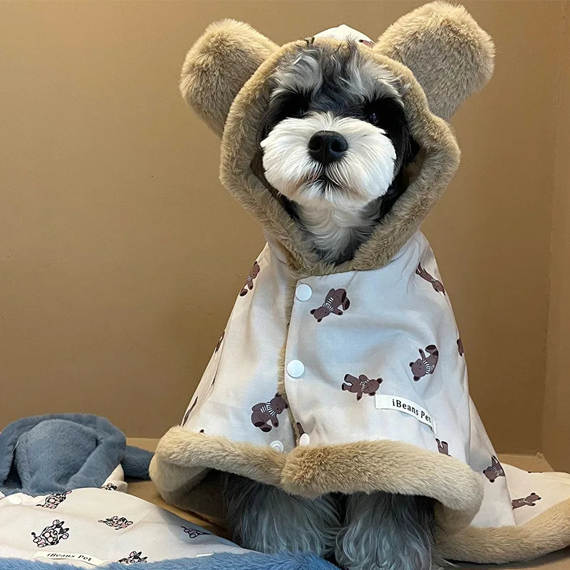Cute Cartoon Print Pet Cape Blanket Autumn Winter Thick Warm Plush Cushion Comfortable Rabbit Velvet Soft Dog 250115