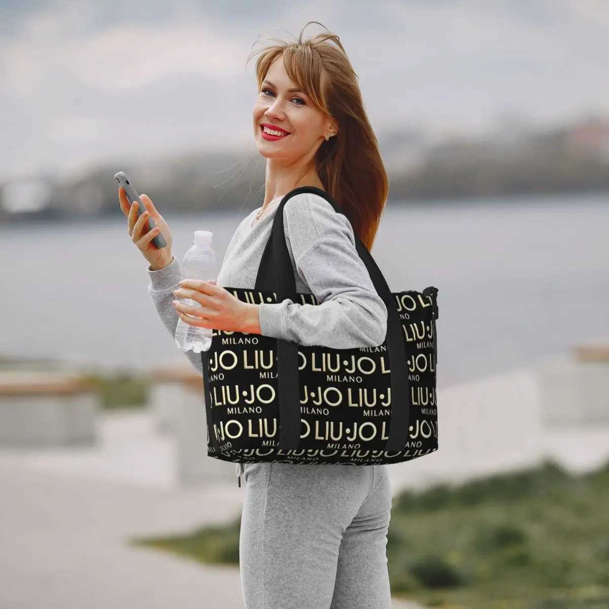 Customized fashion brand Liu Jo grocery tote bag womens large capacity gym beach travel bag T250118