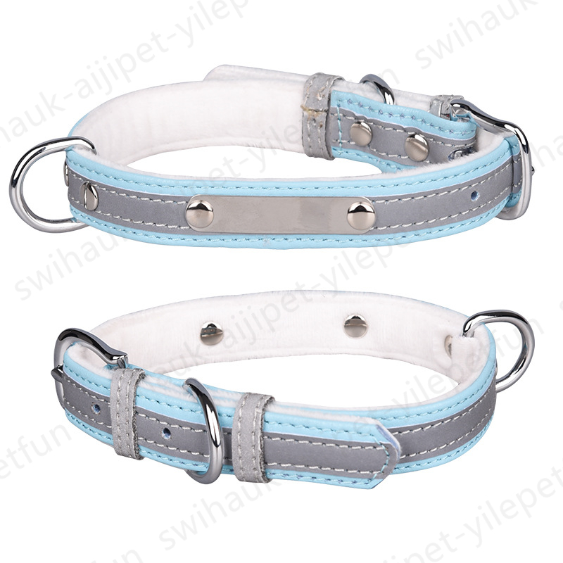 Collars Reflective Dog Collar Multicolor Cute Dogs Cat Collars Adjustable Buckle Collar Necklace Pet Supplies