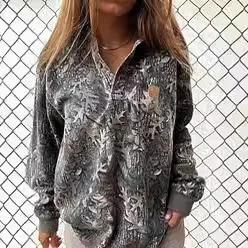 Womens Casual Hoodie Sudadera Mujer Top Manga Larga Moletom 2025 Autumn/winter Item Womens Casual Top Hoodie Sweatshirts 250109