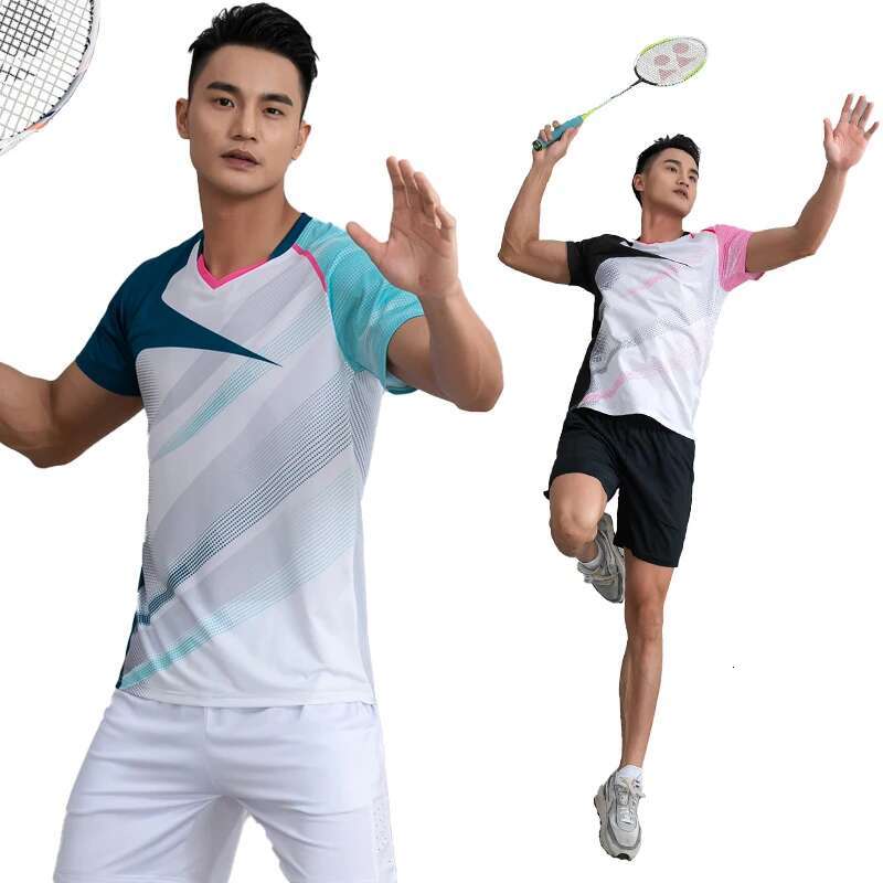 Ddmyoutdoor China Domestic Tennis Badminton Shirts Men Breathable Lightweight Quick Drying Training Short Sleeve Print Sports Outdoor Running Golf Tee