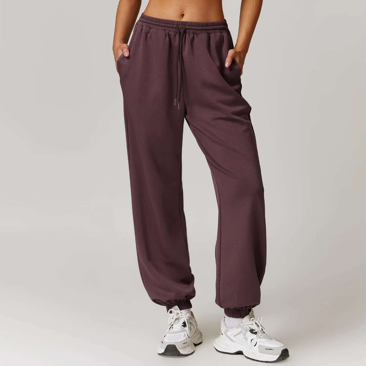 Ddmyoutdoor China Domestic Mermaid Curve Spring New High Waist Casual Loose Sweat Straight Outer Wear All Match Sports Foot Pants