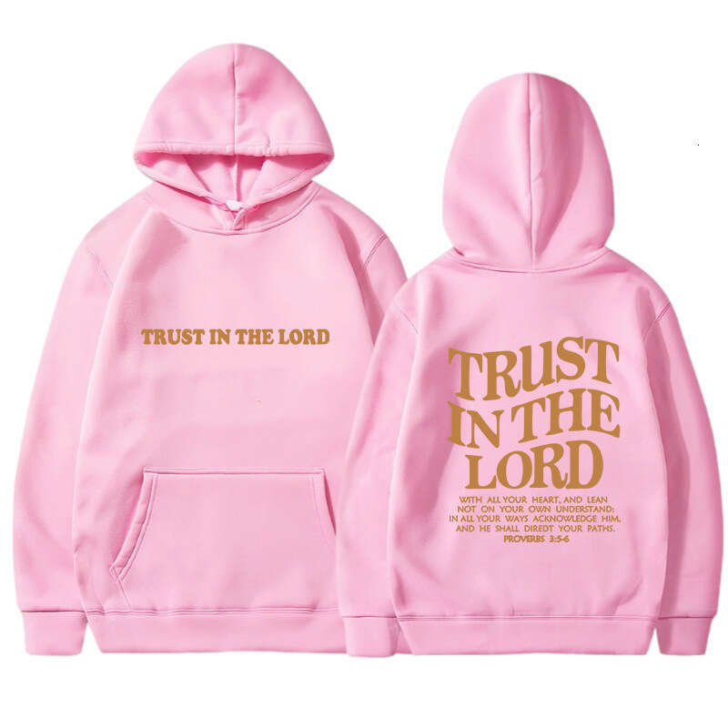 New casual men's and women's fleece with letter print kangaroo pocket, new hooded hoodie jacket