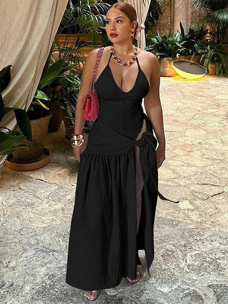 Summer Womens Bodysuits Skirts 2 Piece Sets Solid Sexy Sling Rompers Two Piece Party Club Elegant Female Knitted Skirt Clothing 250109