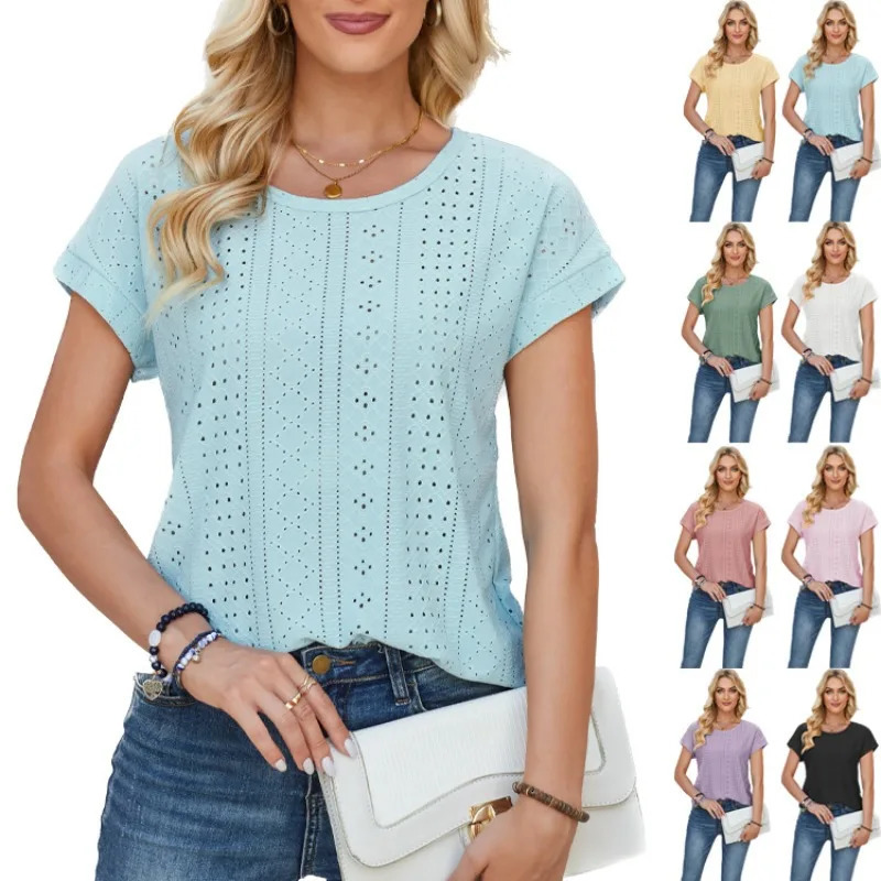 Solid color casual loose womens clothing retro womens oversized shirt for summer elegant young womens top 250102
