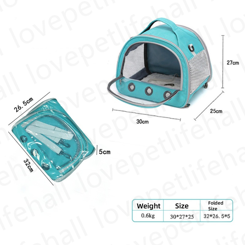 Dog Carrier Bag Portable Cat Handbag Foldable Travel Pet Bag Puppy Carrying Mesh Shoulder Dog Bag Small Pet Bag