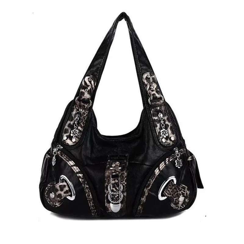 Angelkiss Women Handbags Top-Handle Handbag Fashion Vintage Dumpg Pack Shoulder Tote Bag Hobos Large Purse