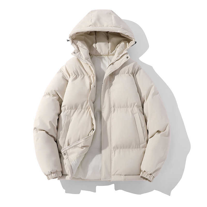 Mens Cotton Jacket Autumn and Winter Hooded Warm Cotton Jacket Thick Coat Down Cotton Jacket Women Jackets Coat Woman Fur 241209