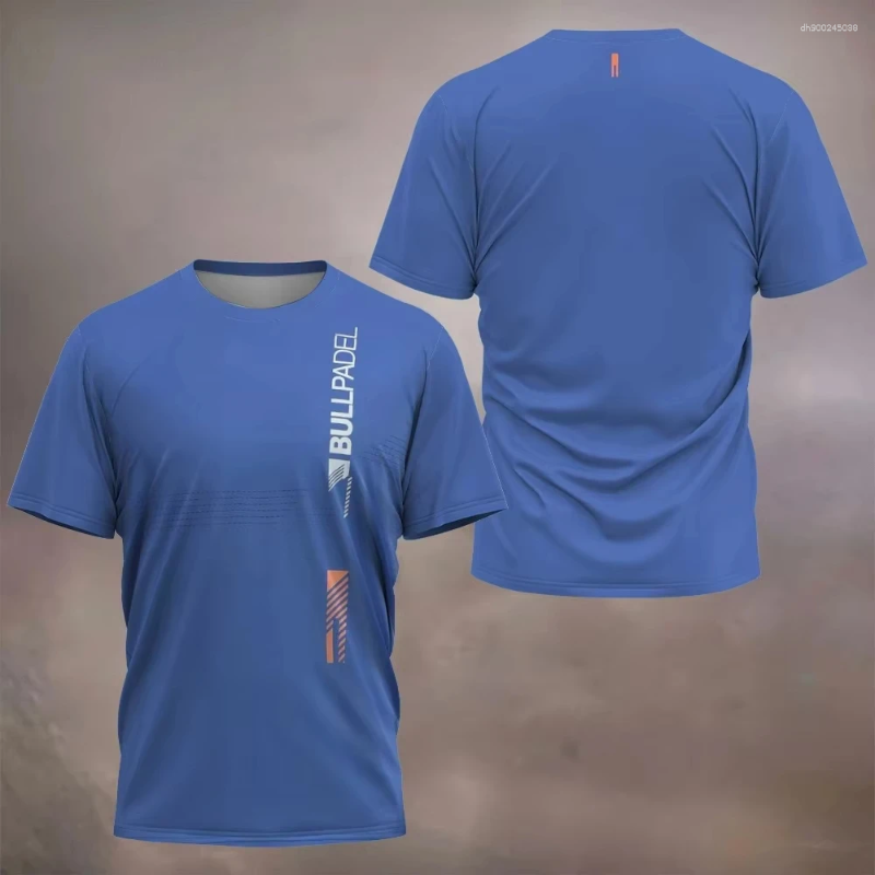 Men's T Shirts Padel Print Summer Men Tshirt Unisex Fitness Sports Breathable T-shirt Ultra-thin Tennis Top Clothing