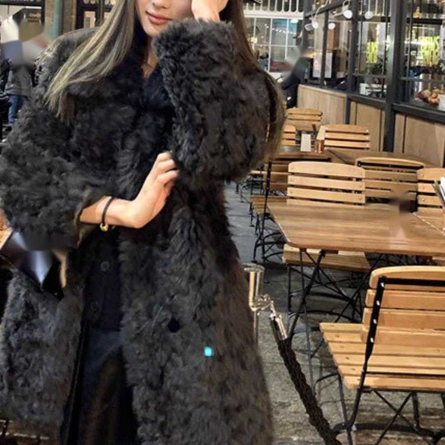 Womens Down Goldenhour Atmosphere Stained Spanish Fur Women Women Jackets Coat Woman Fur 241209