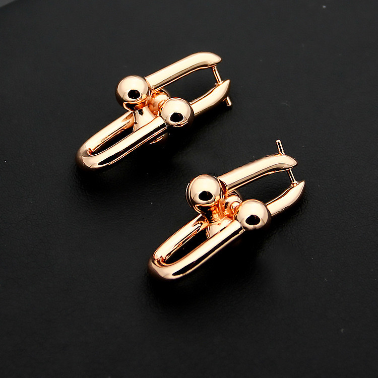 New Fashion Stainless U earrings Designer Earring Chain Link Earrings for Women Man Wedding Party Jewelry Free shipping