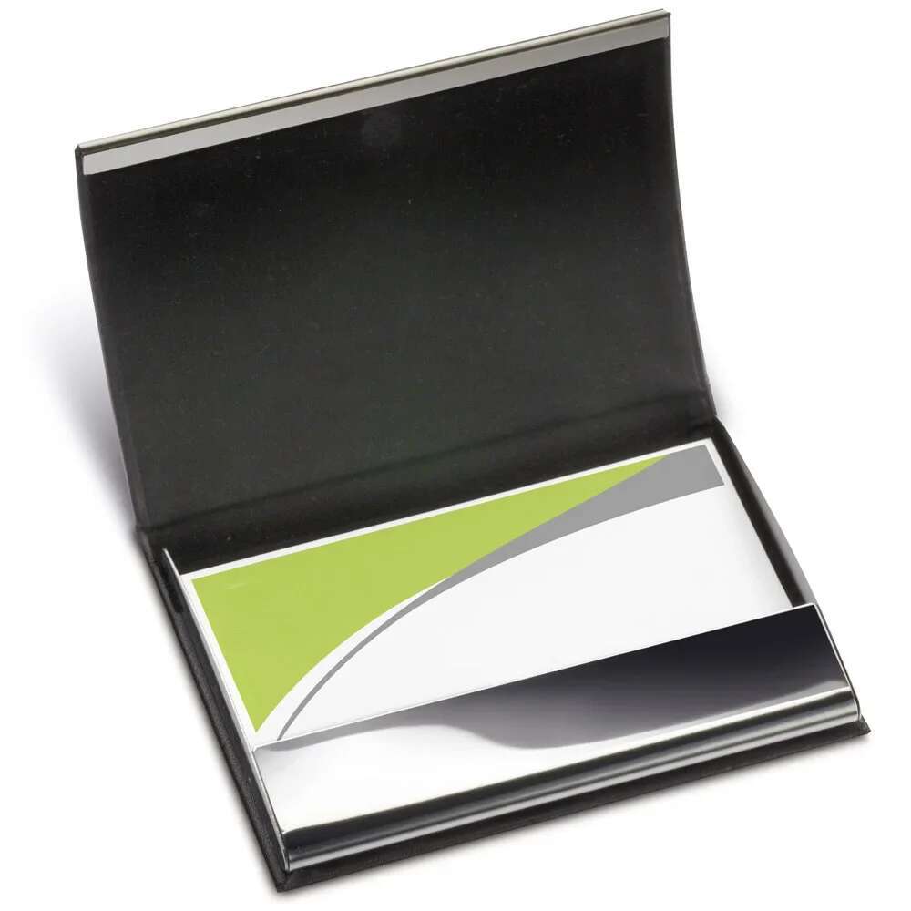 Personalized Metal Business Holder With Names Emed Square Personalised Small Credit Card Wallet Rfid Drop Shipping