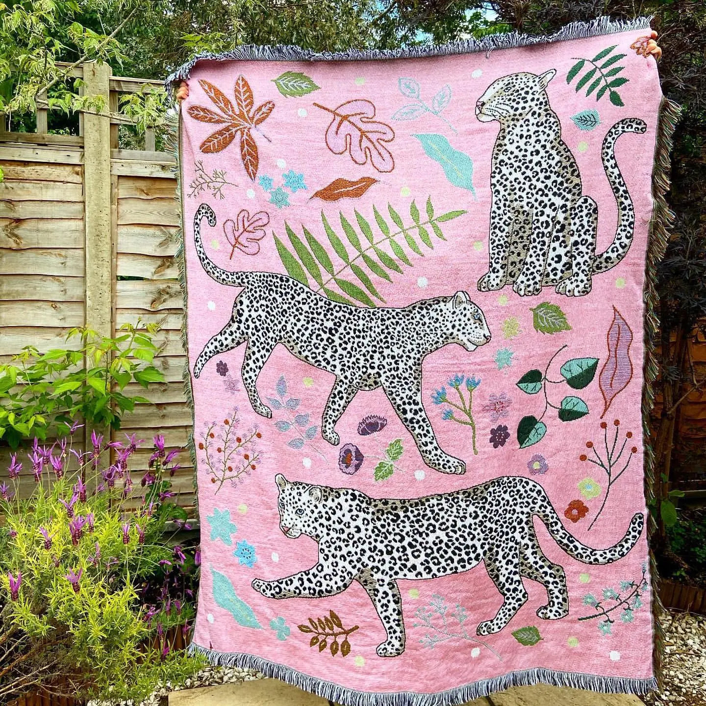 Beach Pink Blankets for Sofa Jacquard Leopard Blanket Knitted Throw Bedspread Cover Tapestry Home Decor 250118