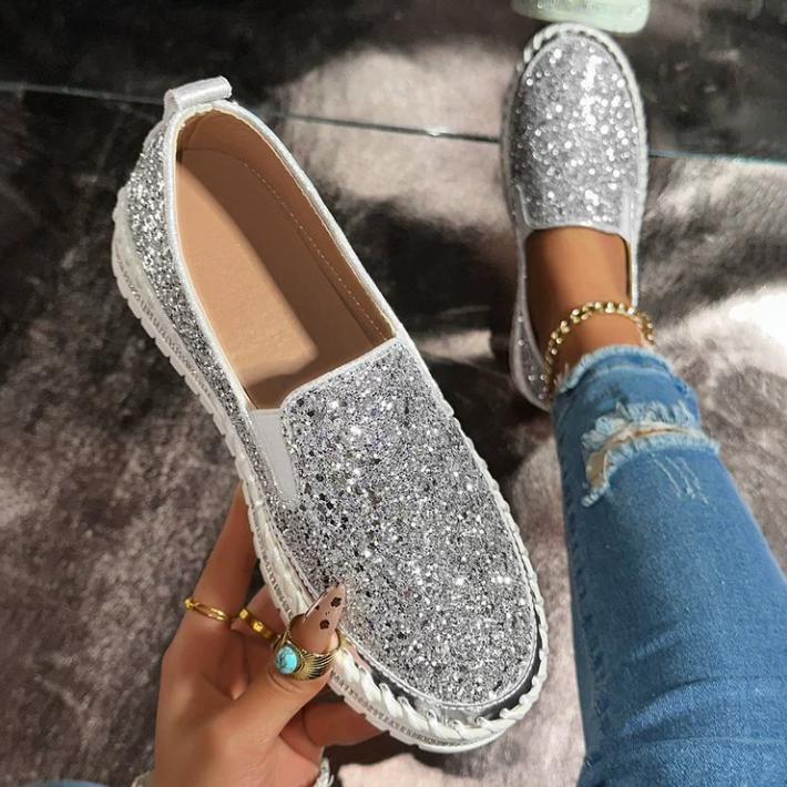 Women Casual Shoes Fashion Thick Sole Plus Size Shining Design Sense Multi Colors Free shipping