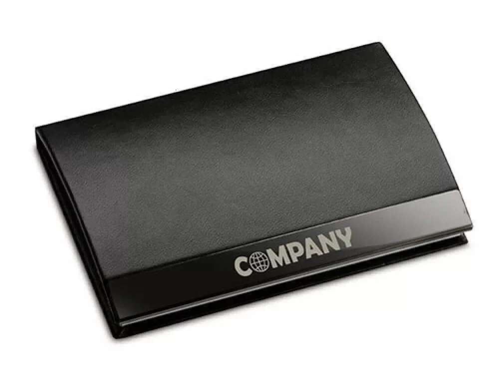 Personalized Metal Business Holder With Names Emed Square Personalised Small Credit Card Wallet Rfid Drop Shipping