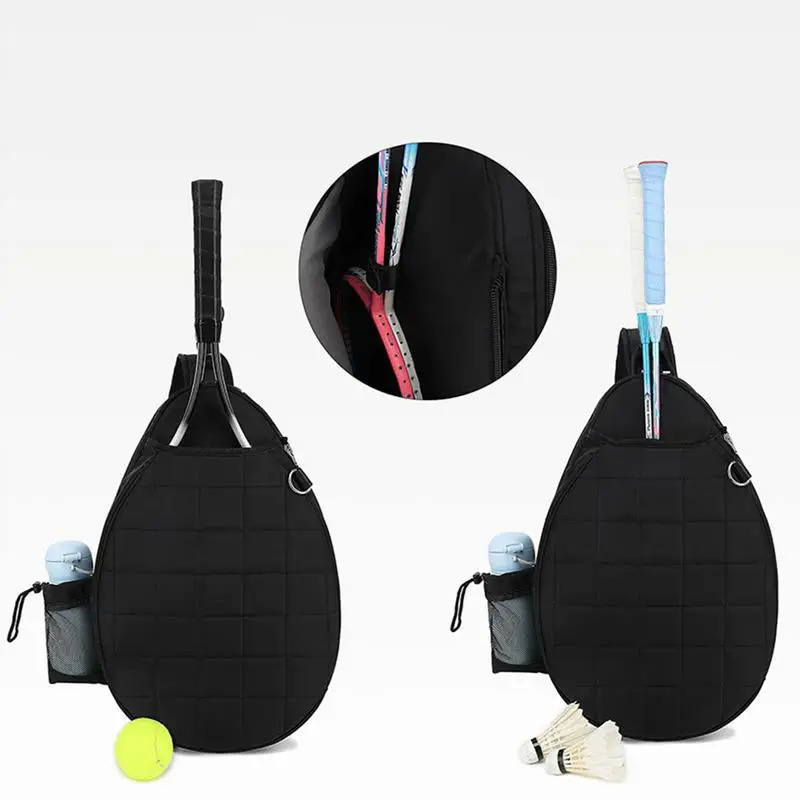 Tennis Bags For Women Top Handle Tennis Carrying Bag With Water Bottle Holder And Hook Chest Grids Printed Tennis Sling Bag 250117