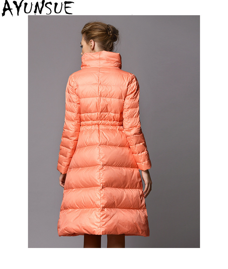 AYUNSUE Natural Raccoon Fur Collar Women's Winter Jacket Woman Parkas 2020 White Duck Down Coat Female Coats Hiver 1608201