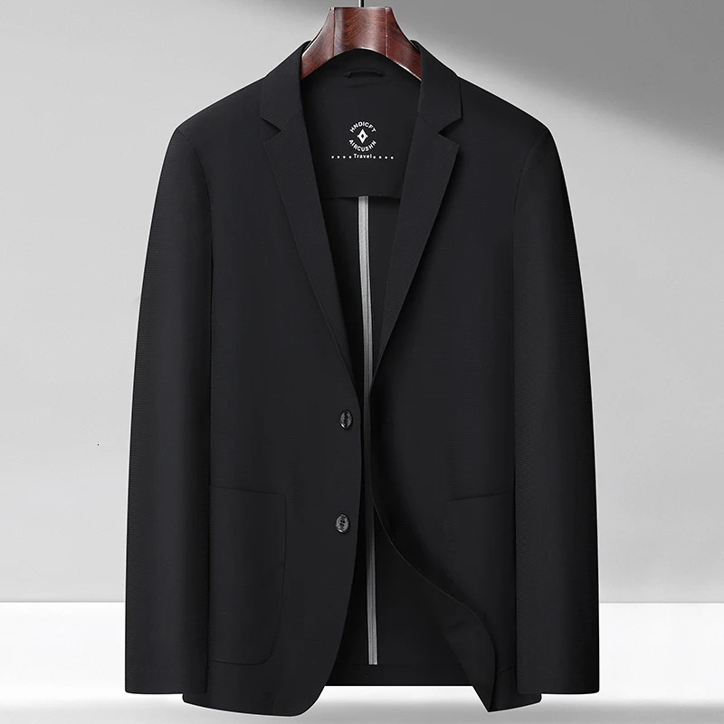 High-end Fashion No Lining West Spring and Summer Light Breathable Smooth Light Leisure Sunscreen Suit Jacket Men 250109