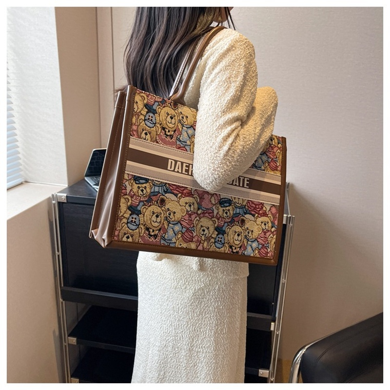 Free Shipping Designer Shoulder Bags Casual Handbag Fashionable Tote Cartoon Bag For Women 2025 New Style Pink New Free Delivery Designer Bag