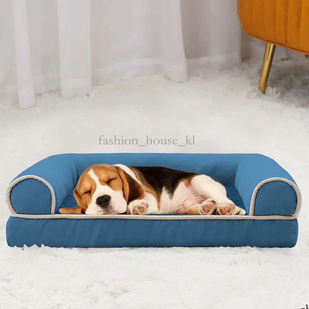 New Bed Sofa Deep Sleep Small Medium Large House Square Thickened Warm Dog Mat Kennel Pet Product Accessories C0a 421