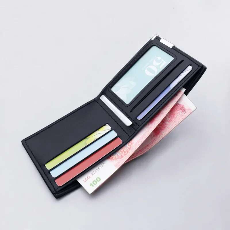 Free Engraving And Design Your Name Wallet Men Short Pu Leather Slim Small Personalized Wallets Gifts For Him Husband