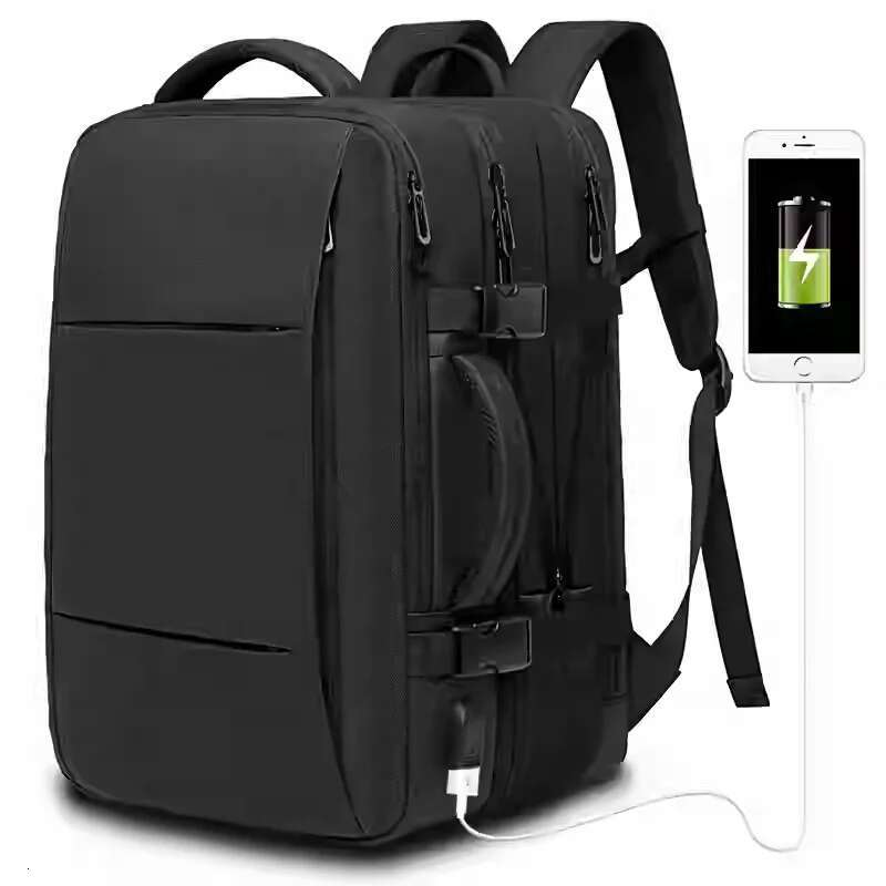 17 Inch Laptop Expandable Men's Business Commuting Spacious Travel Backpack