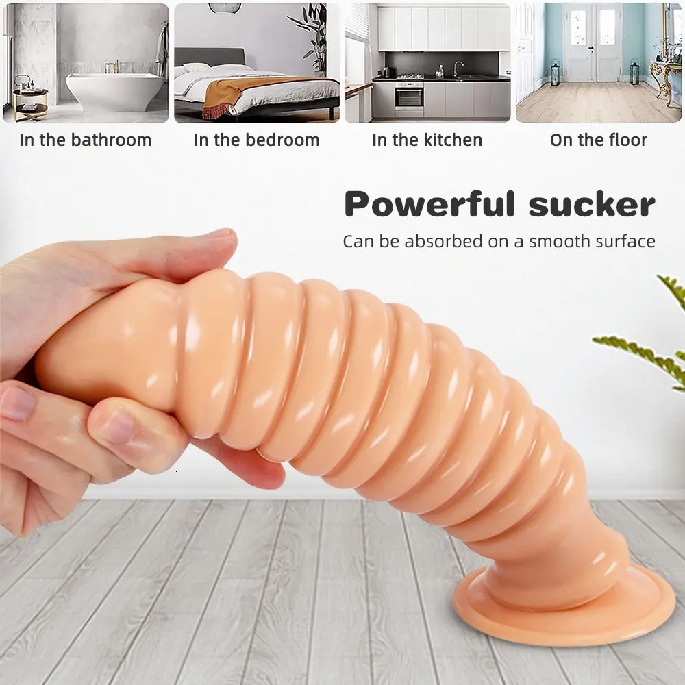 Anal Plug Sex Shop Big Butt Plug with Powerful Sucker Female Masturbation Tool Anal Toy SM for Woman Man Couple Adult Sex Toys 250108