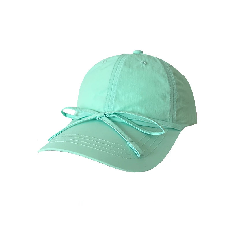 Instagram Quick Drying Baseball Hat Womens Korean Versatile Sunscreen Hat Summer Refreshing Mint Green Duck Tongue Hat 250117