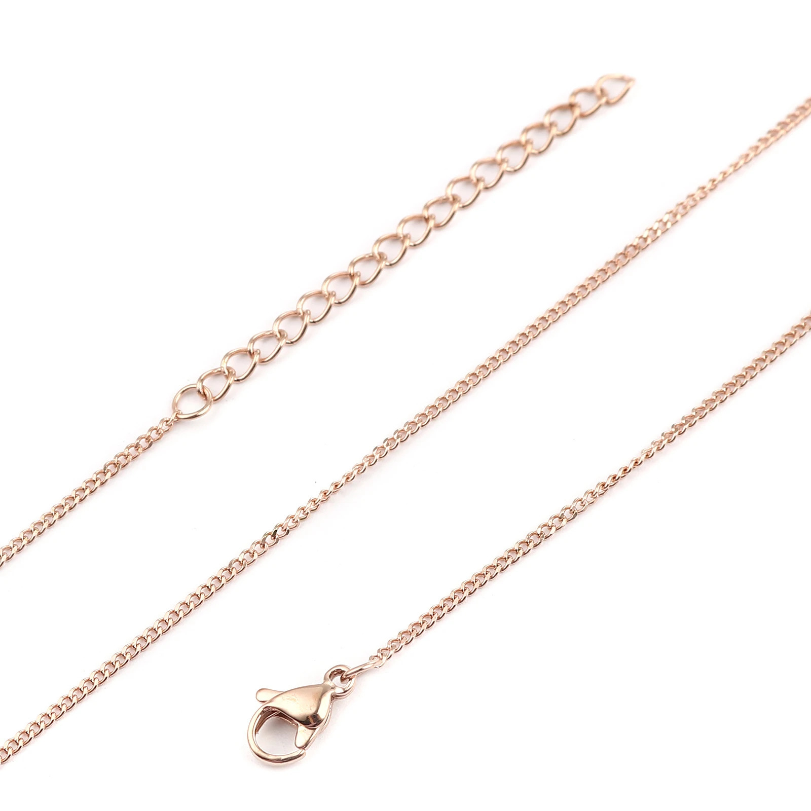Fashion Stainless Steel Link Curb Chain Necklace Gold Color For Women Party Jewelry n 1 Piece 250114