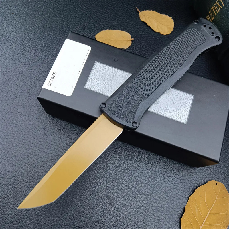 5370FE Shootout Assisted Tactical Hunting Knife CPM-CruWear Blade Black CF-Elite Handles Utility Pocket Camp Hunt Knives 5370 537 15535 940 3300 535