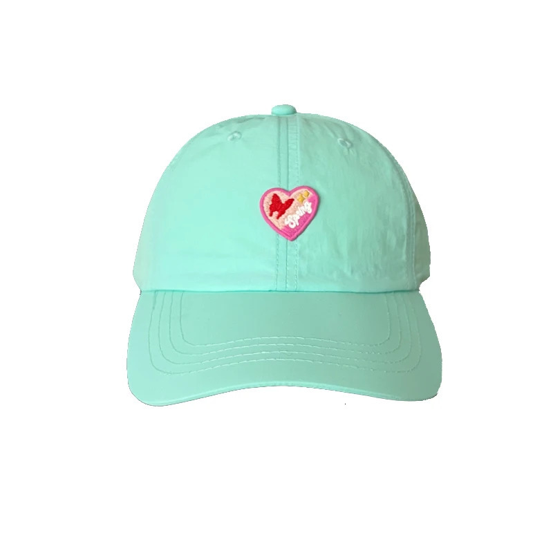 Instagram Quick Drying Baseball Hat Womens Korean Versatile Sunscreen Hat Summer Refreshing Mint Green Duck Tongue Hat 250117