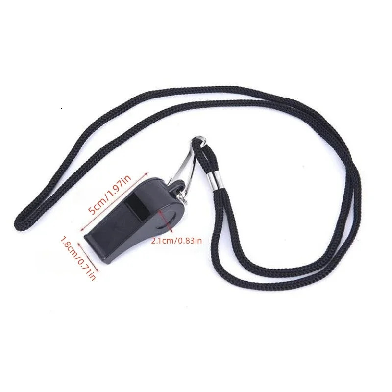 2pcs Professional Whistle For Sports Football Basketball Referee Training Outdoor Survival With Lanyard 250107