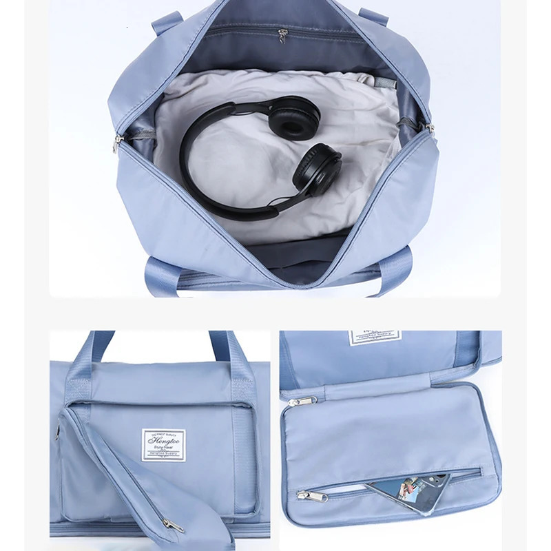 Large capacity expandable travel bag luggage organizer handbag waterproof portable foldable travel suit storage bag 250109