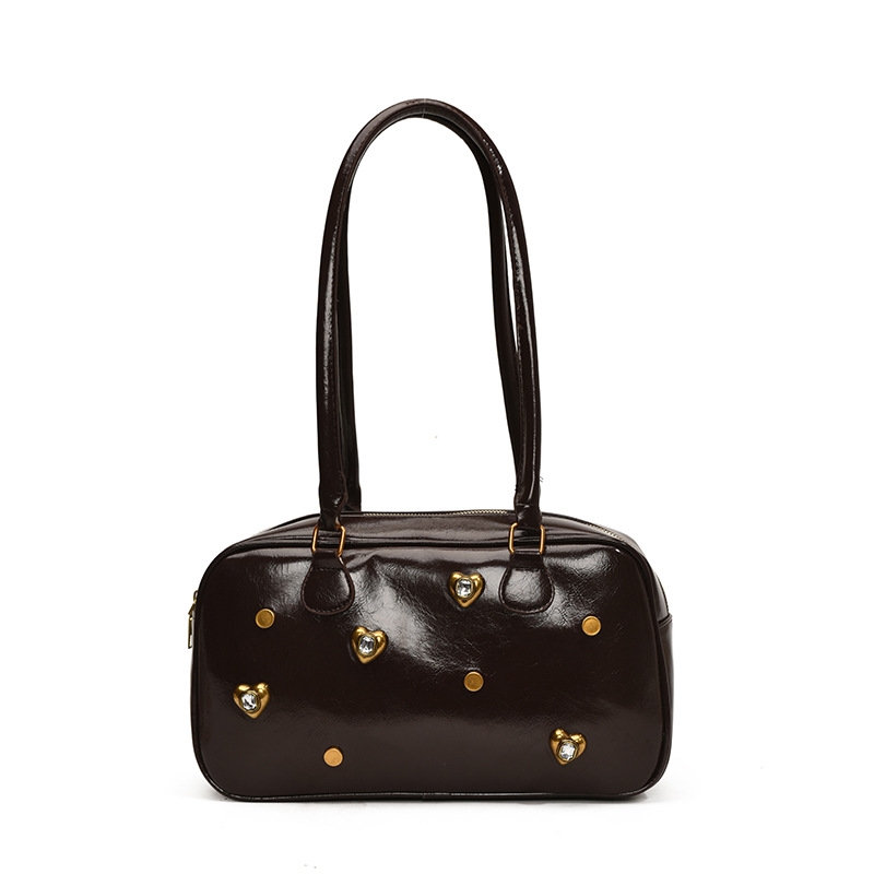 Women 2025 new autumn and winter fashion boom simple Boston shoulder bag free shipping
