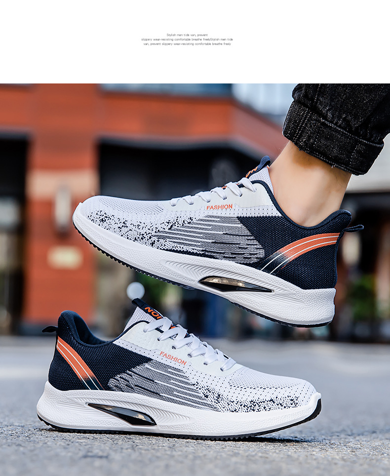 Men's fashion sneakers 2025 hot spring and Autumn new comfortable breathable running men's outdoor casual shoes