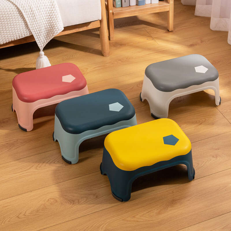 0164 Small for home use, thickened, light , simple, internet famous plastic stool, children's low stool can be stacked creatively, adults sturdy