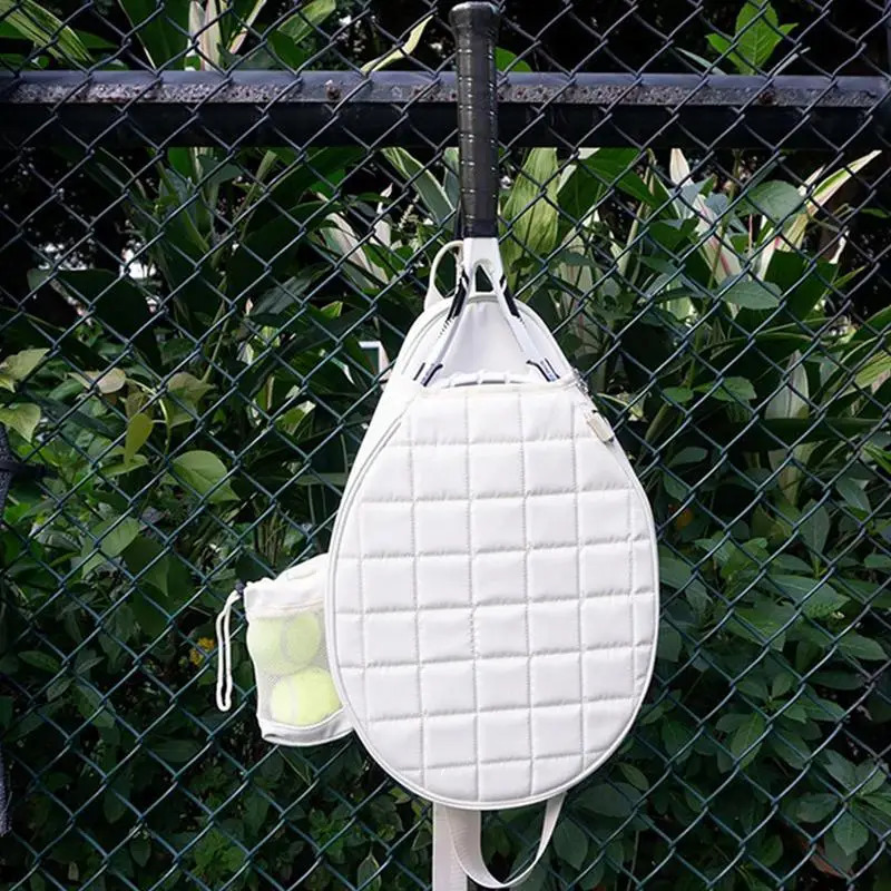 Tennis Bags For Women Top Handle Tennis Carrying Bag With Water Bottle Holder And Hook Chest Grids Printed Tennis Sling Bag 250117