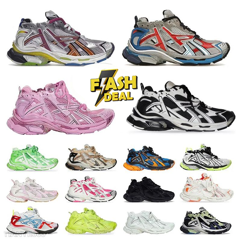 Designer Shoes Casual Platform Sneakers Black White Green Pink Dark Blue Cool Grey Cement Beige Rainbow Shadow dhgate 2024