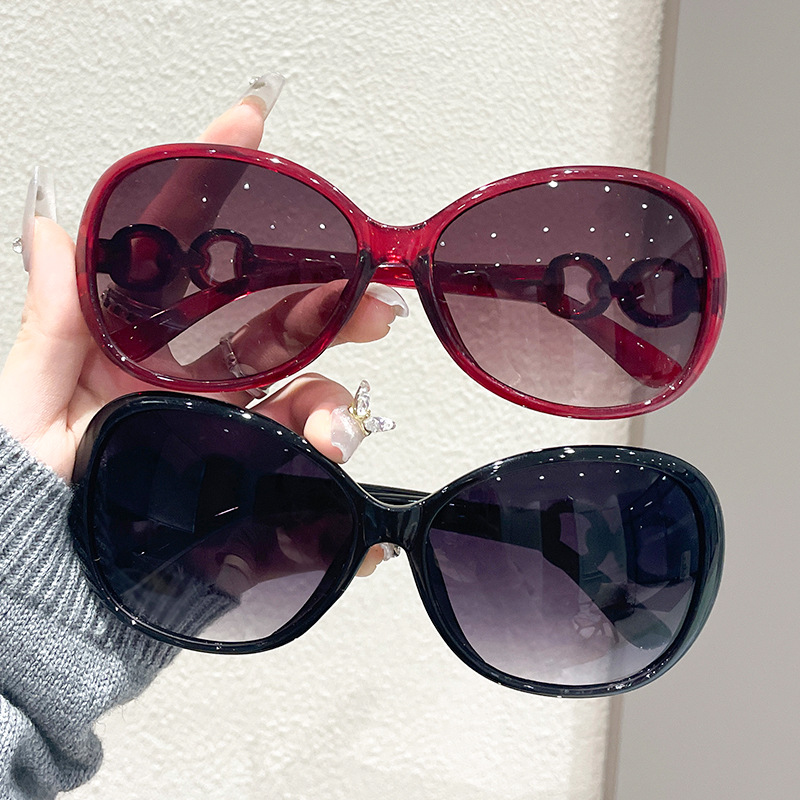New sunglasses female 9509 fashion large frame sunglasses European and American trend sunglasses wholesale