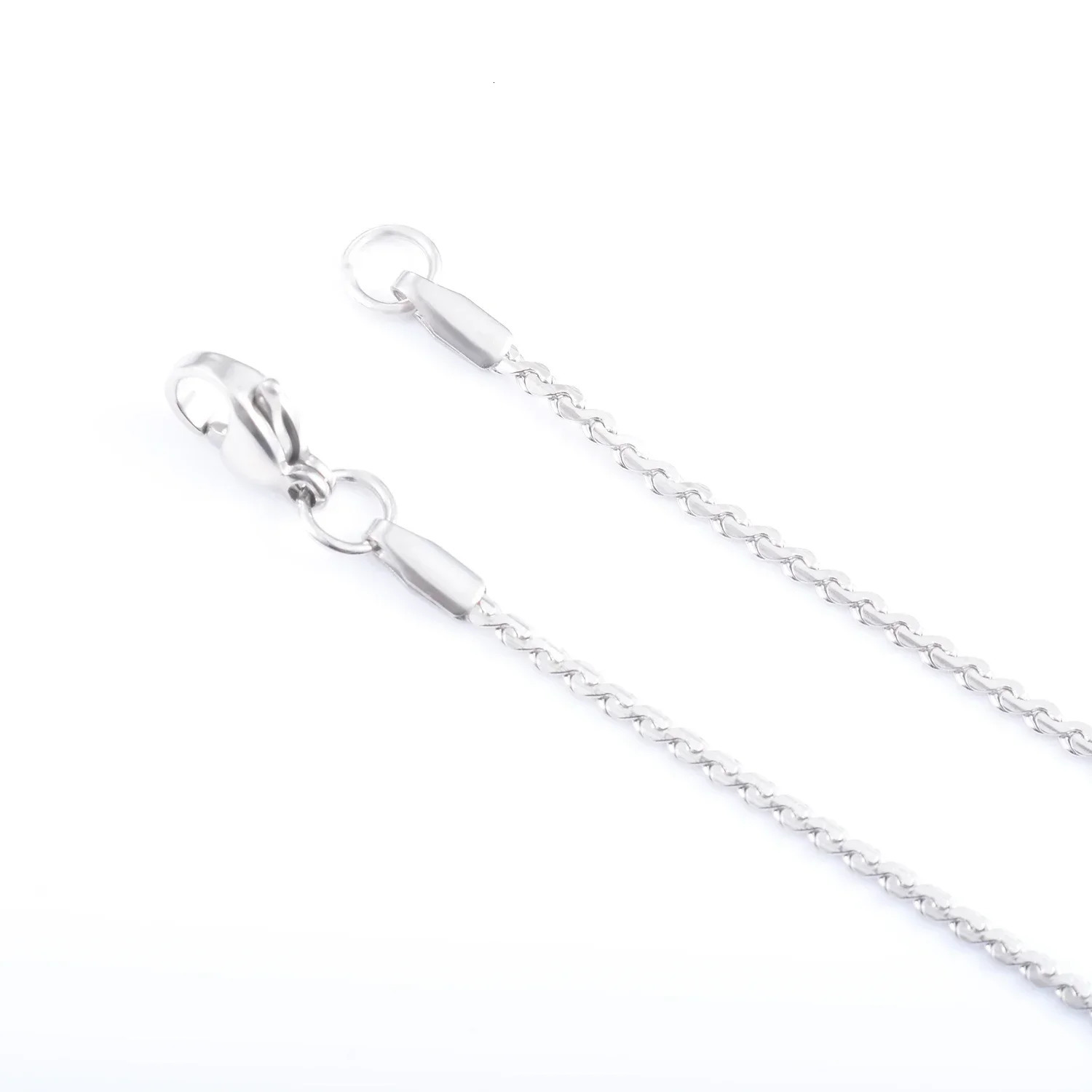 Yadreva S Style Thin Stainless Steel Necklace Silve Plated Chain High Quality Glitter Jewelry Unisex Gift 250114