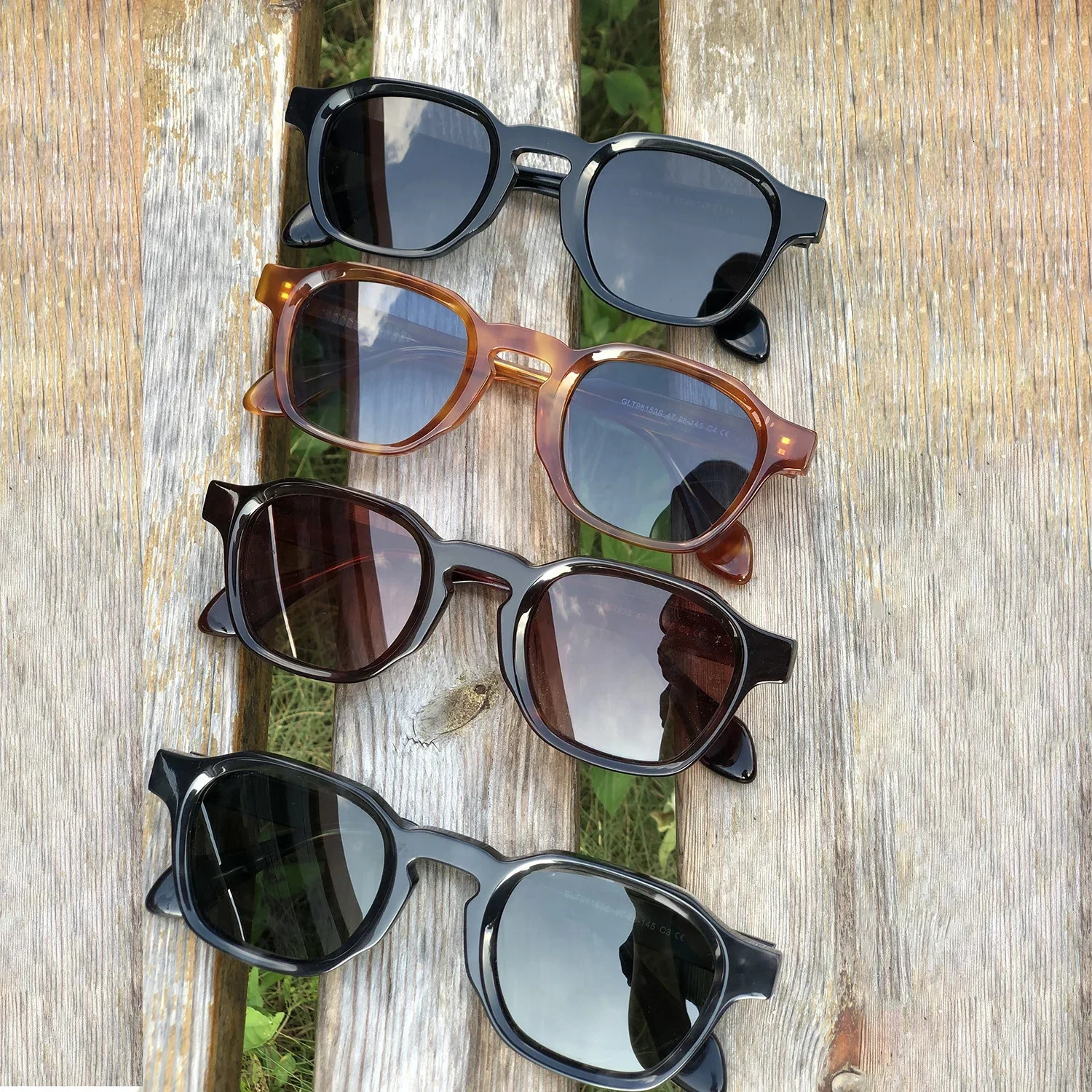 European and American Fashionable Retro Sunglasses for Men and Women Outdoor High-quality Acetate UV400 Sunglasses 250117