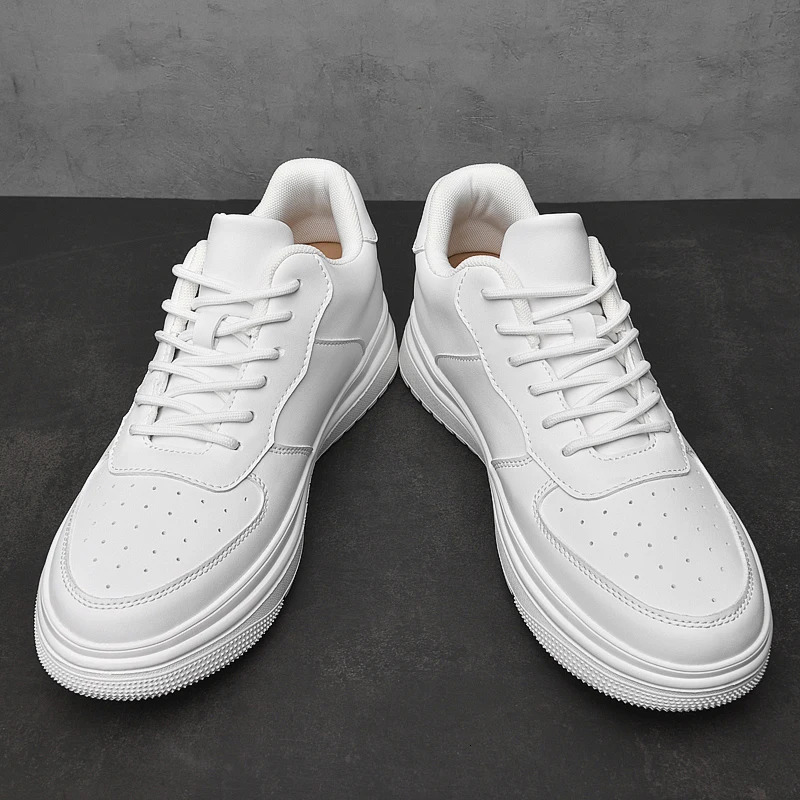 Lift Sneakers Man Elevator Shoes Height Increase Insole 8cm White Taller Shoes Men Leisure Fashion Comfortable Breathable Sports 250113