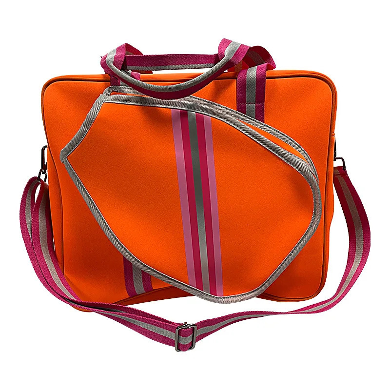 Neoprene Waterproof Printed Tote Bag Crossbody Pickpocket Racket Bag Fitness Sports Badminton Tennis Racket Bag for Men Women 250117