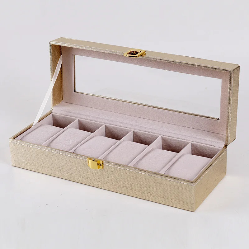 Watch Box Organizer for Men Women 6/10/12Girds Watch Case Jewelry Storage Leather Watch Display Personalized For Gifts 250117