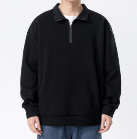 55 Turtleneck Sweatshirt for Men Autumn and Winter Thickened Loose Trendy Casual