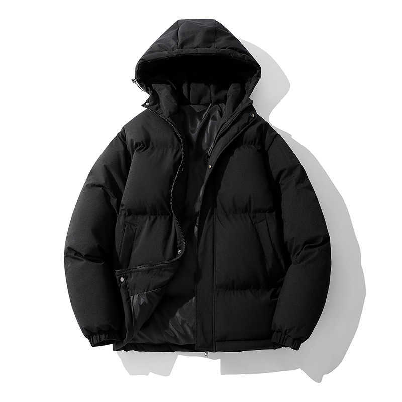 Mens Cotton Jacket Autumn and Winter Hooded Warm Cotton Jacket Thick Coat Down Cotton Jacket Women Jackets Coat Woman Fur 241209