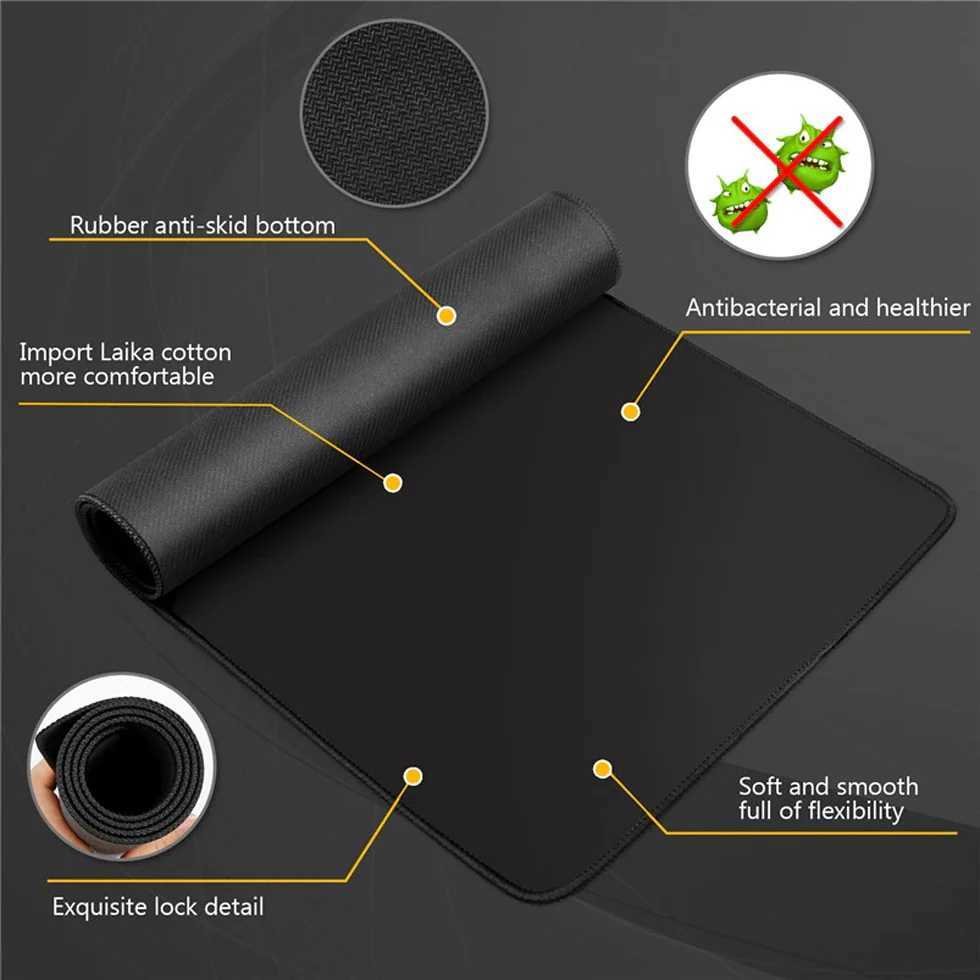 Mousepad Xxl Black Mouse Pad Free Shipping Long Speed Computer Mat Gaming Room Decors Big Mousepepad Table Cute Desk Accessory O250118