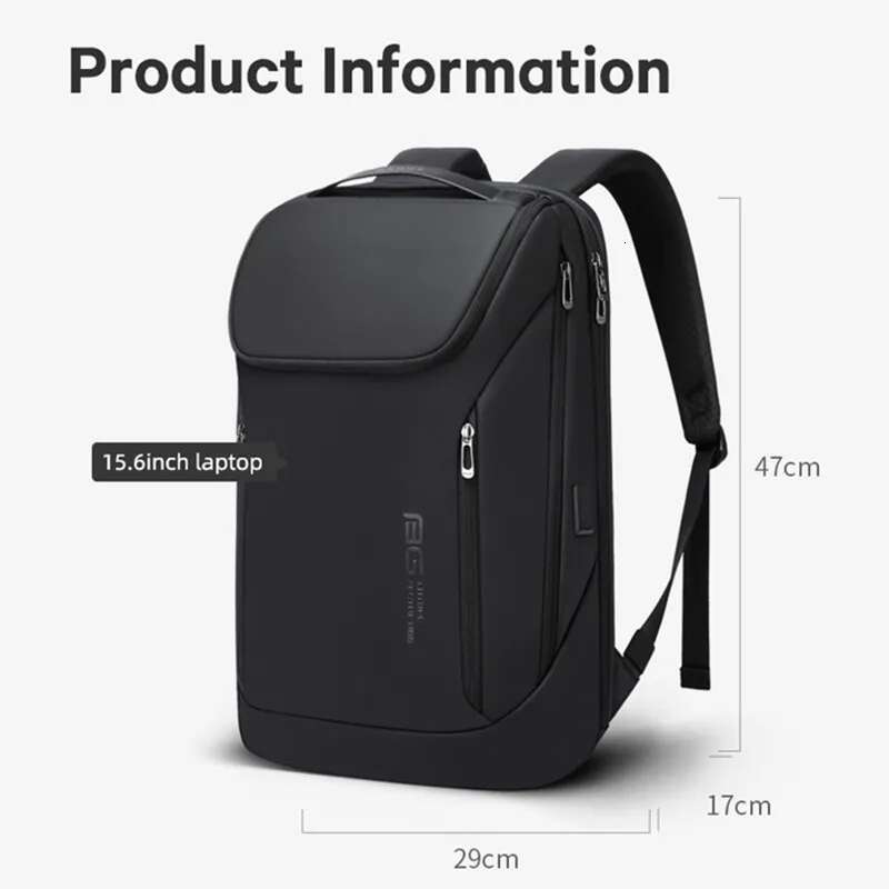 BANGE Waterproof Multi-Use Laptop Backpack 15.6" Inch USB Charging Shockproof Business Briefcase Shoulder Bag For Man Women