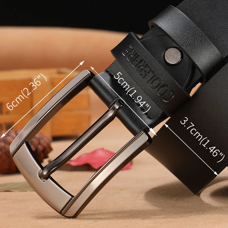 men high quality genuine leather belt belts cowskin fashion Strap male Jeans for man cowboy 250114